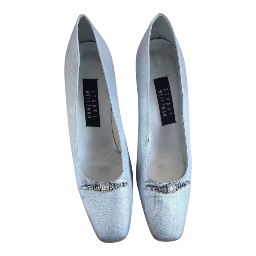 Vintage Stuart Weitzman Silver Women's Pumps
